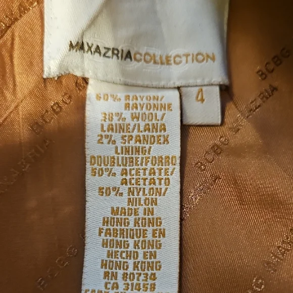 Max Azria Collection Tan Coat - Picture 10 of 10
